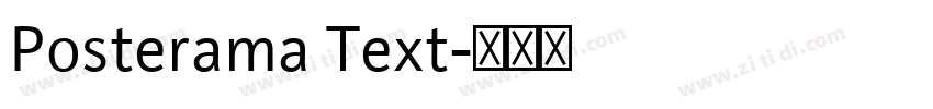 Posterama Text字体转换